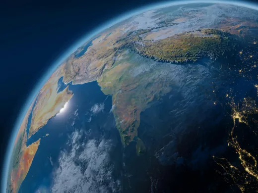 View of the earth from space