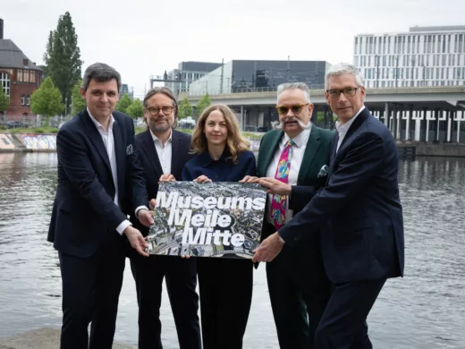 MuseumsMeileMitte (MMM): Stefan Brandt (Direktor Futurium), Till Fellrath (Direktor Hamburger Bahnhof – Nationalgalerie der Gegenwart), Monika Ankele (Direktorin Berliner Medizinhistorisches Museum der Charité), Johannes Vogel (Generaldirektor Museum für Naturkunde Berlin), Martin Löcker (Geschäftsführer CA Immo Deutschland GmbH)