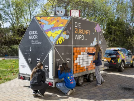 das Mobile Futurium und Schüler*innen